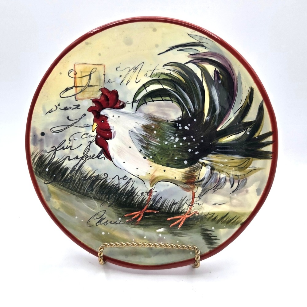 Le Rooster by Certified International Susan Winget Salad Plate 9"